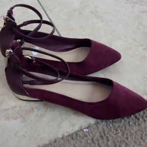 Aldo ankle strap flats